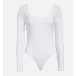 Leith Long Sleeve Double Scoop Bodysuit